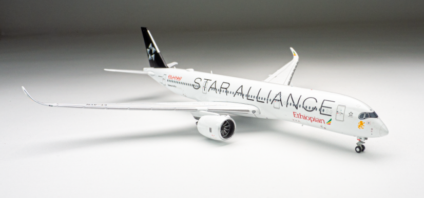 Airbus A350-900 Ethiopian Airlines ET-AYN "Star Alliance" livery;  1:400