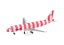 Airbus A320 Condor D-AICS "FlyPink Plane" livery;  1:500