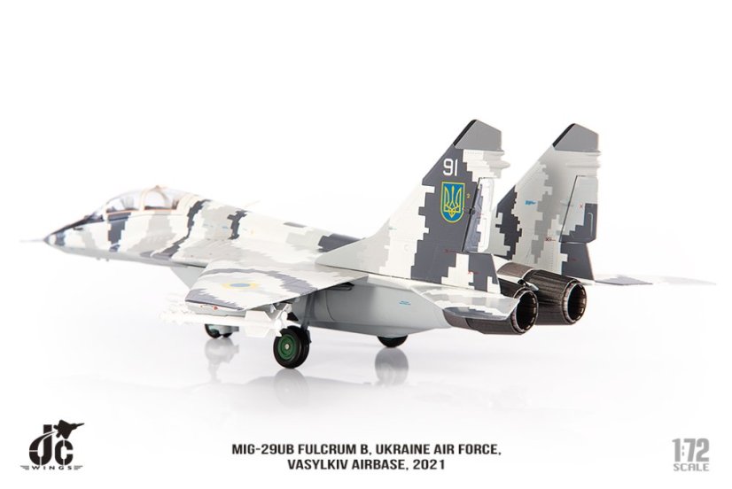 MIG-29UB Fulcrum B Ukraine Air Force 91, Vasylkiv Airbase, 2021;  1:72