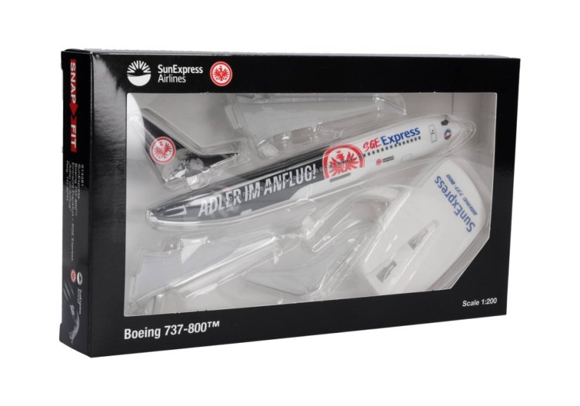 Boeing 737-800 Sun Express TC-SPM "Eintracht Frankfurt - SGE Express, Adler im Anflug" livery;  1:200