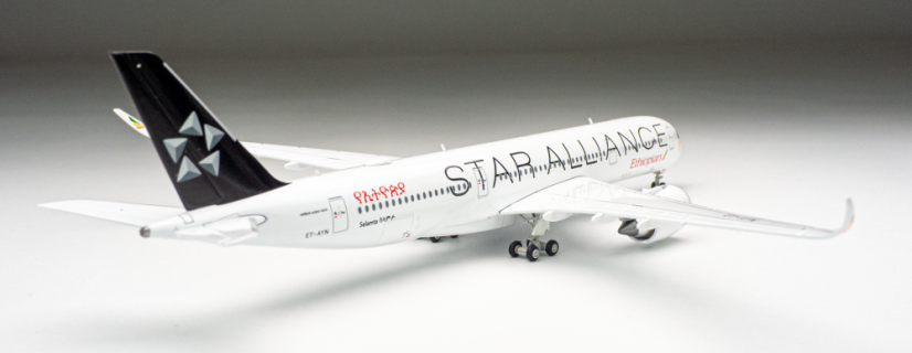 Airbus A350-900 Ethiopian Airlines ET-AYN "Star Alliance" livery;  1:400