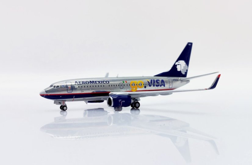 Boeing 737-700 Aeromexico N784XA "GO VISA" livery (Polished);  1:400