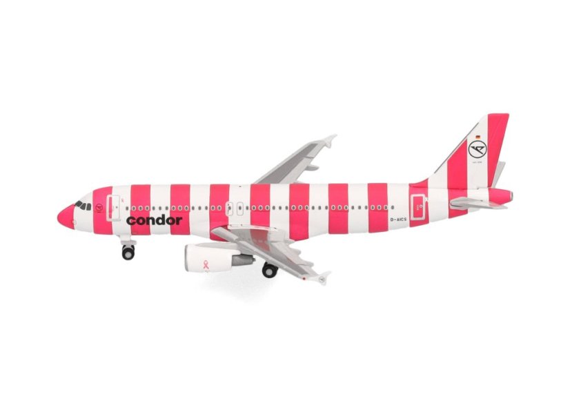 Airbus A320 Condor D-AICS "FlyPink Plane" livery;  1:500