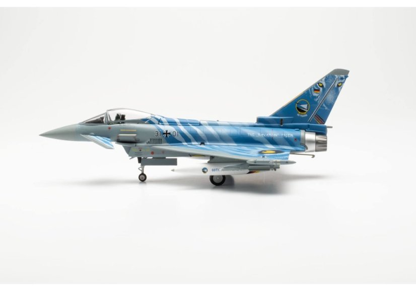 Luftwaffe Eurofighter 31+01 "The Bavarian Tigers" livery;  1:72