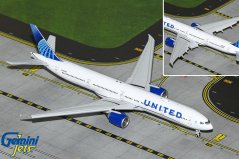 GJUAL2214F Boeing 777 300ER United Airlines N2352U flaps down