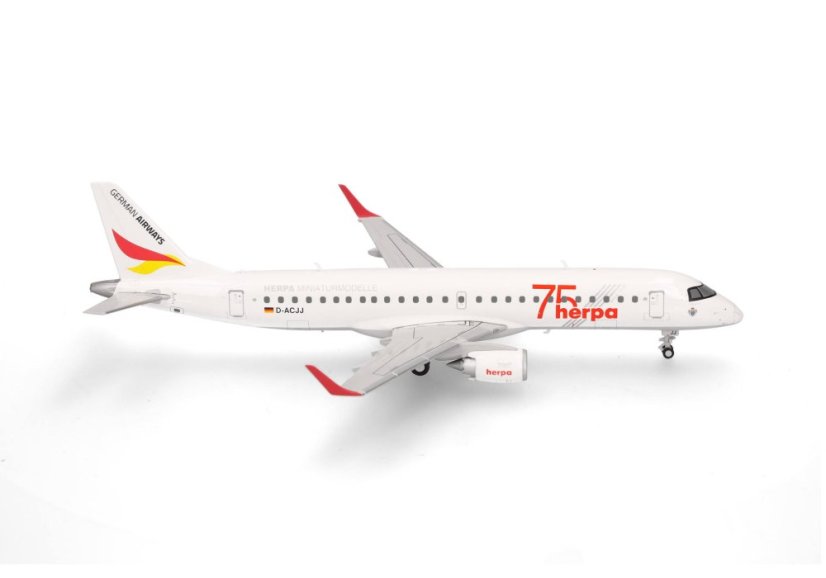 Embraer E190 German Airways "Herpa 75 years" livery D-ACJJ;  1:200