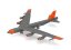 Boeing B-52H Stratofortress 61-0028 USAF U.S. Air Force "Test orange" livery;  1:200
