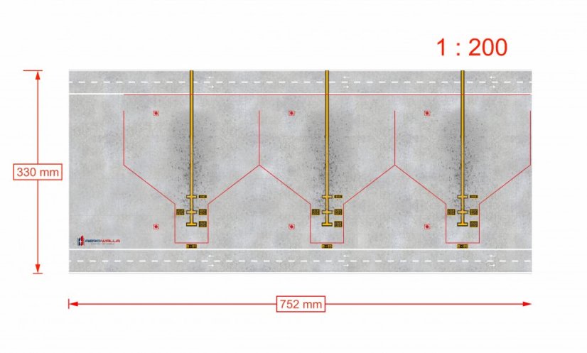 deska upravená 330 mm na šířku