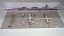 LKPR (Praha) diorama set s výstavovacím plexi krytem 750 x 331;  1:200; Var.1/Var.2 - Varianta: s 1 letadlem