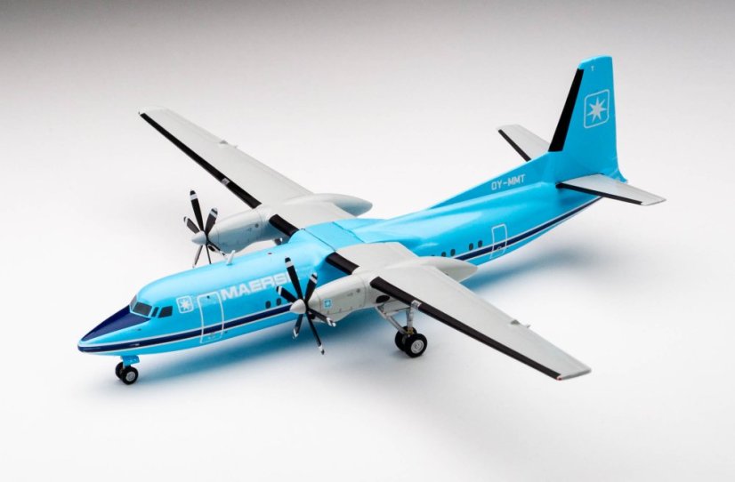Fokker 50 Maersk Air OY-MMT;  1:200