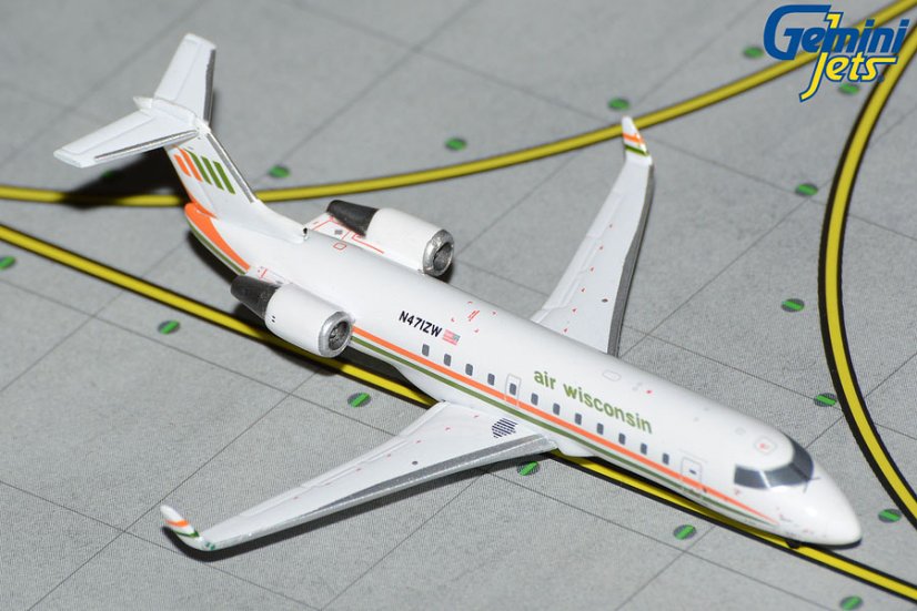 gemini jets gjawi2211 canadair crj200lr air wisconsin retro n471zw