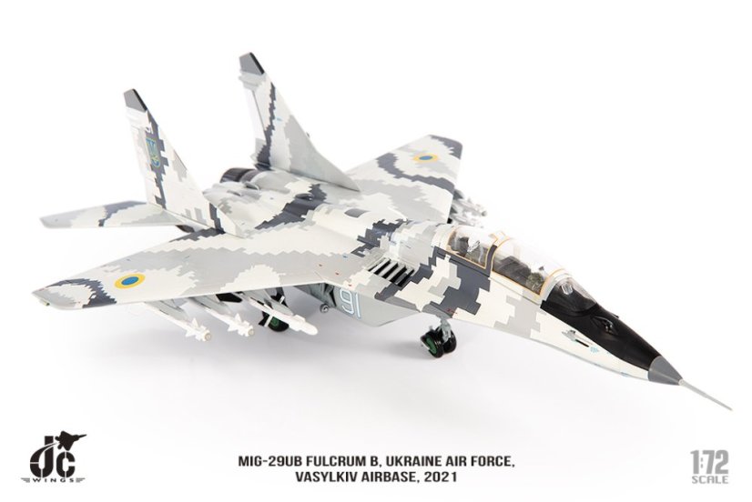 MIG-29UB Fulcrum B Ukraine Air Force 91, Vasylkiv Airbase, 2021;  1:72