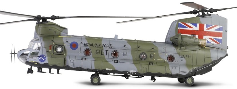 Boeing CH MK1 Chinook RAF Royal Air Force ZA711 No.7 Squadron, Task Force Libanon 1984;  1:72