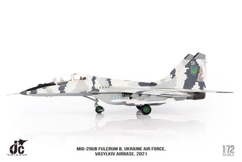 MIG-29UB Fulcrum B Ukraine Air Force 91, Vasylkiv Airbase, 2021;  1:72