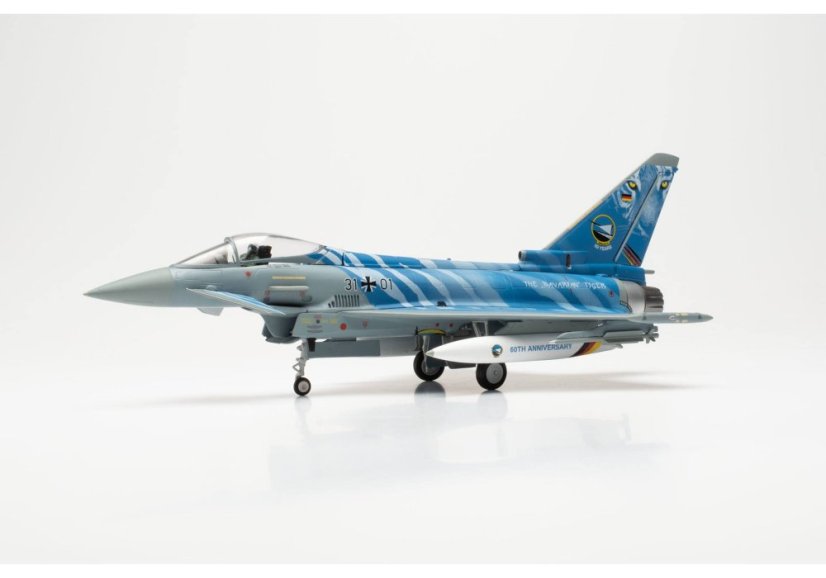 Luftwaffe Eurofighter 31+01 "The Bavarian Tigers" livery;  1:72