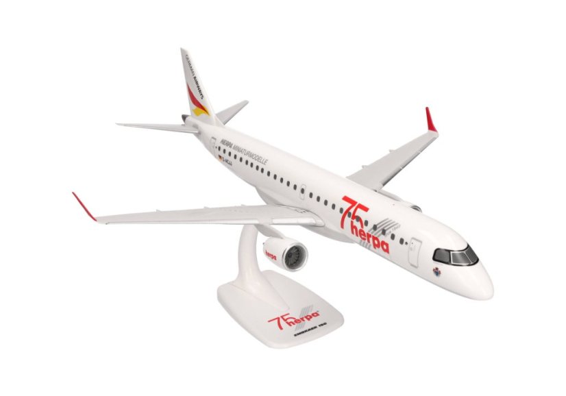 Embraer E190 German Airways D-ACJJ “Herpa 75 Years” livery;  1:100