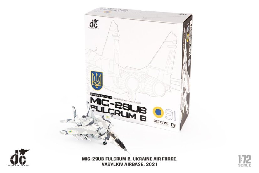 MIG-29UB Fulcrum B Ukraine Air Force 91, Vasylkiv Airbase, 2021;  1:72