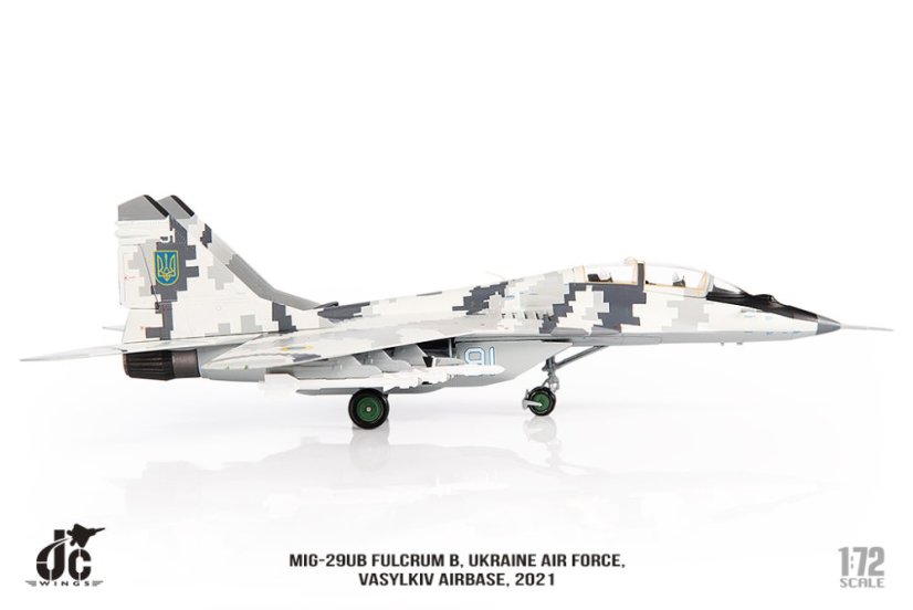 MIG-29UB Fulcrum B Ukraine Air Force 91, Vasylkiv Airbase, 2021;  1:72