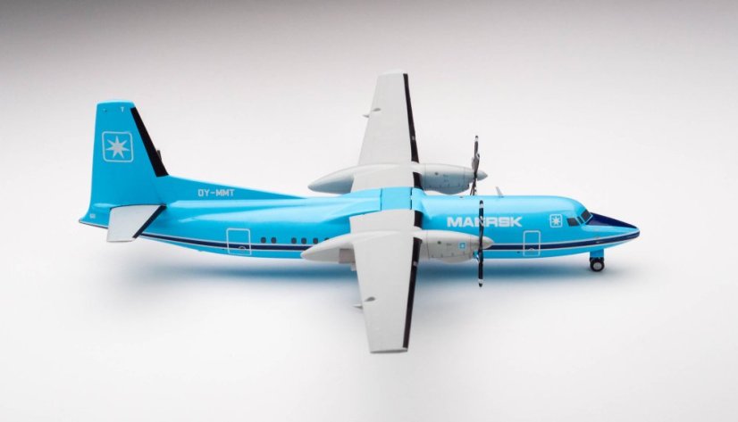 Fokker 50 Maersk Air OY-MMT;  1:200