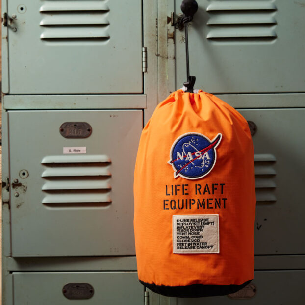 NASA orange bag