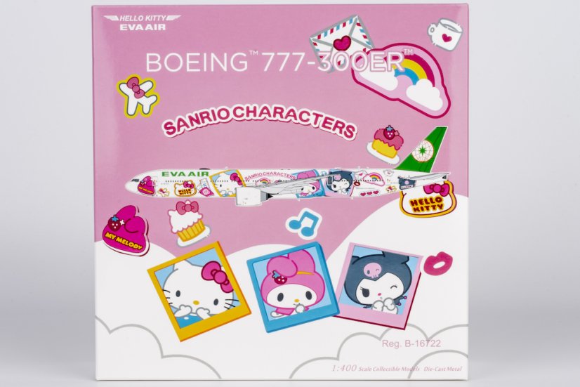 Boeing 777-300ER EVA Air B-16722 "Hello Kitty" livery;  1:400
