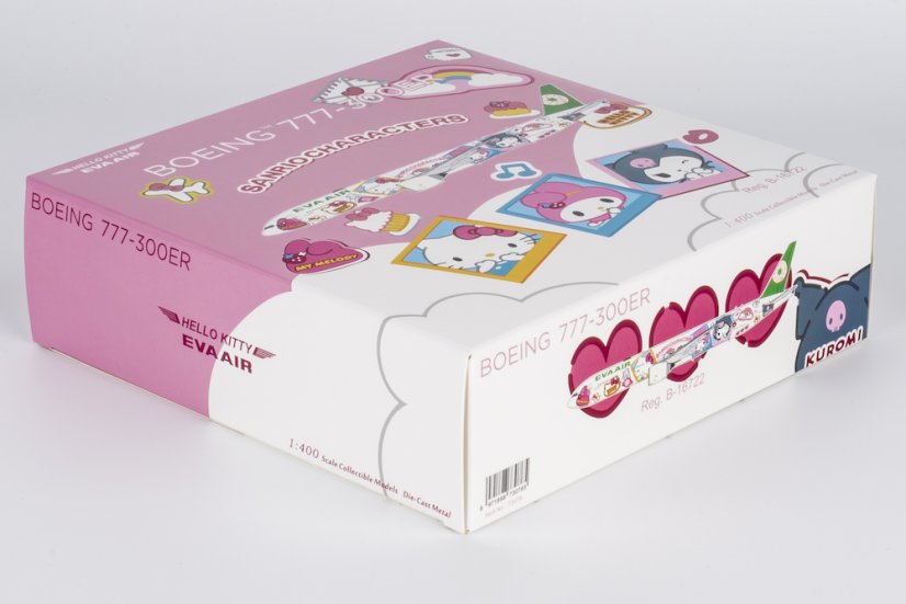 Boeing 777-300ER EVA Air B-16722 "Hello Kitty" livery;  1:400