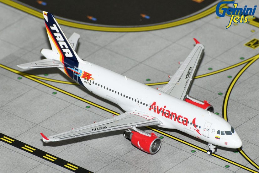GJAVA2190 Airbus A320 Avianca TACA retro livery N567AV