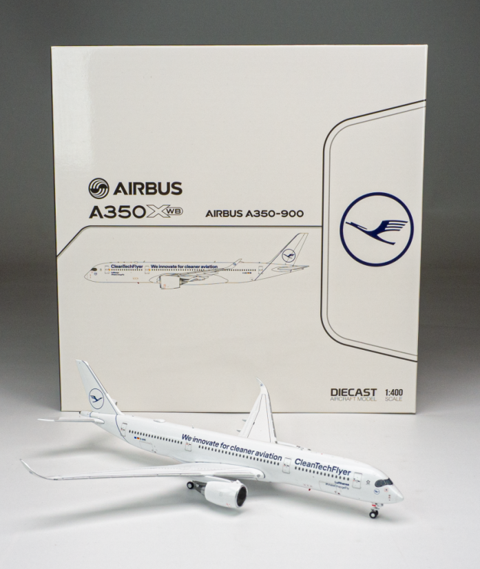 Airbus A350-900 Lufthansa D-AIVD "CleanTechFlyer" livery;  1:400
