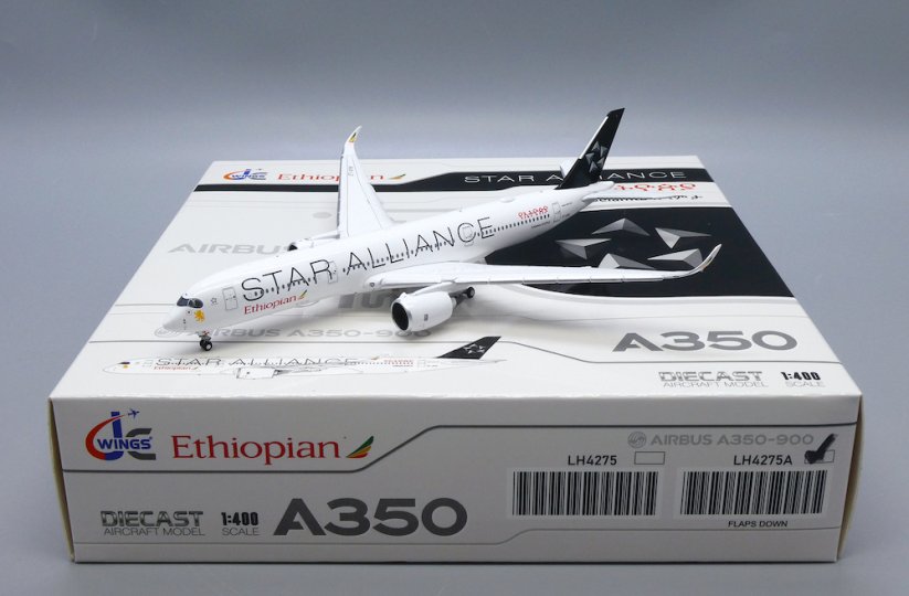 jc wings lh4275a airbus a350 900 ethiopian airlines et ayn star alliance livery flaps down 9