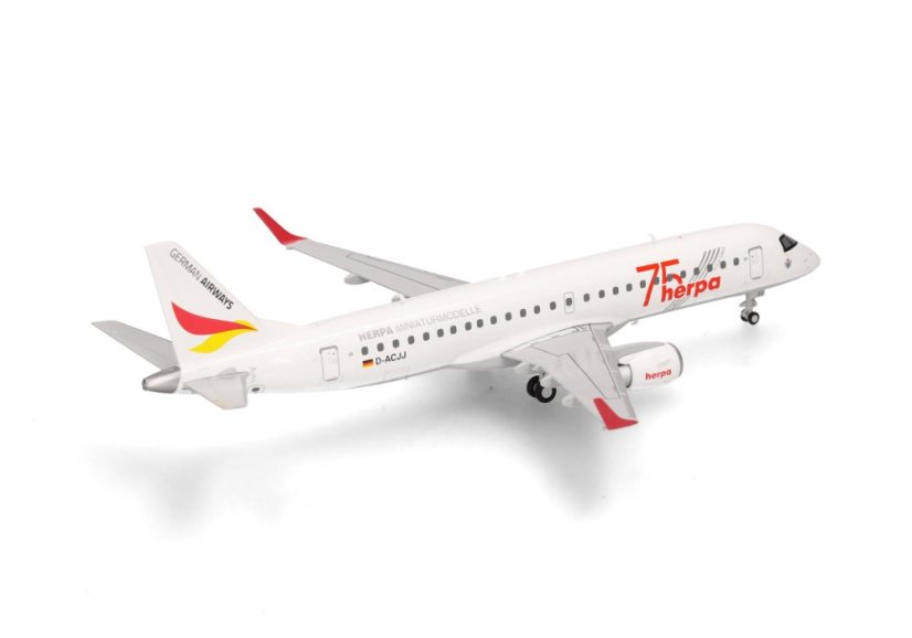 Embraer E190 German Airways "Herpa 75 years" livery D-ACJJ;  1:200