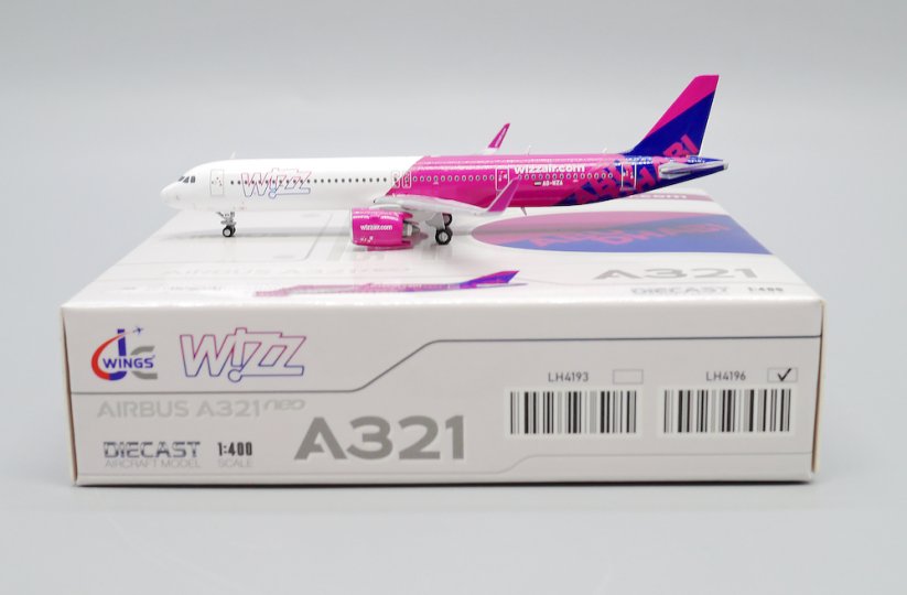 Airbus A321neo Wizz Air A6-WZA "Abu Dhabi" livery;  1:400