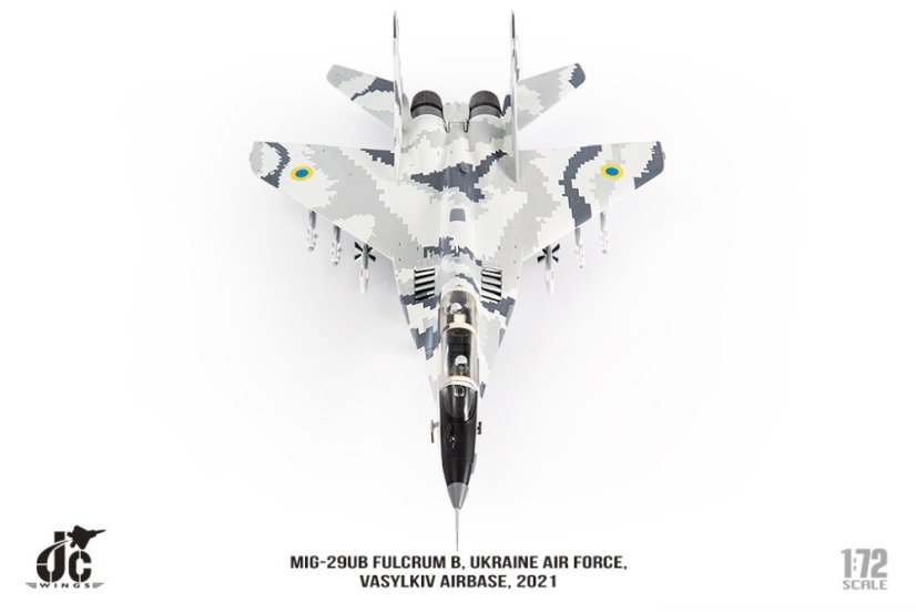 MIG-29UB Fulcrum B Ukraine Air Force 91, Vasylkiv Airbase, 2021;  1:72