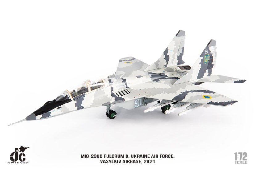 MIG-29UB Fulcrum B Ukraine Air Force 91, Vasylkiv Airbase, 2021;  1:72