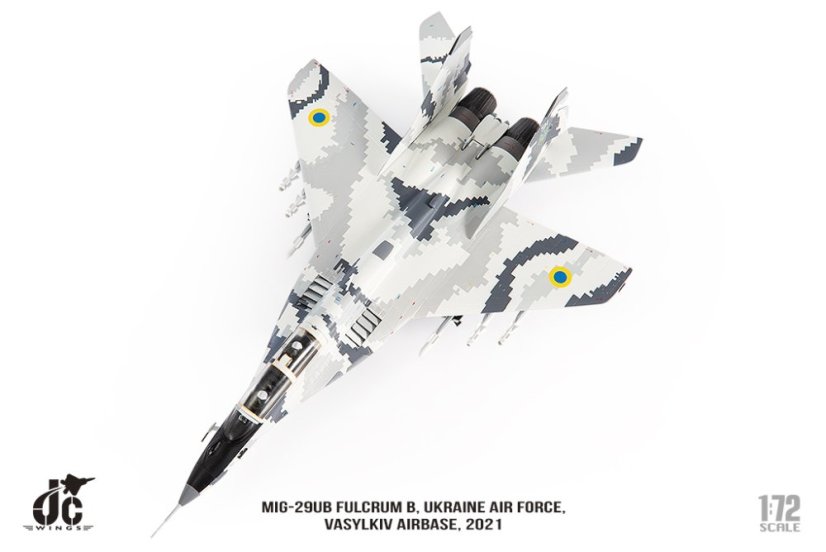 MIG-29UB Fulcrum B Ukraine Air Force 91, Vasylkiv Airbase, 2021;  1:72
