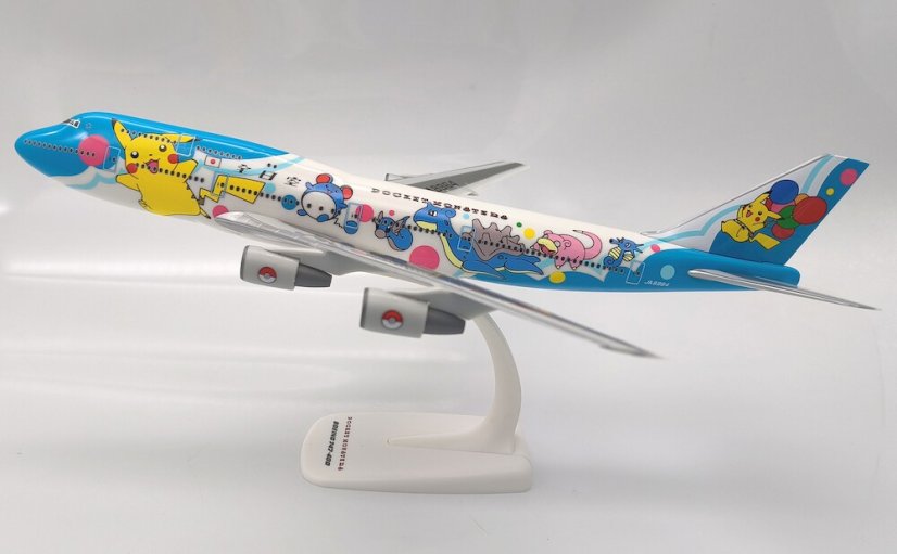 Boeing 747-400D ANA All Nippon JA8964 "Pokemon Jet" livery;  1:250