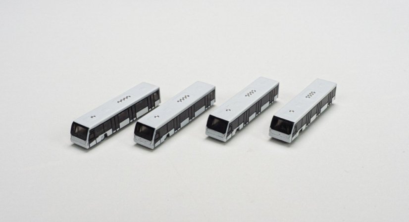 Airport bus set of 4 pcs;  1:500