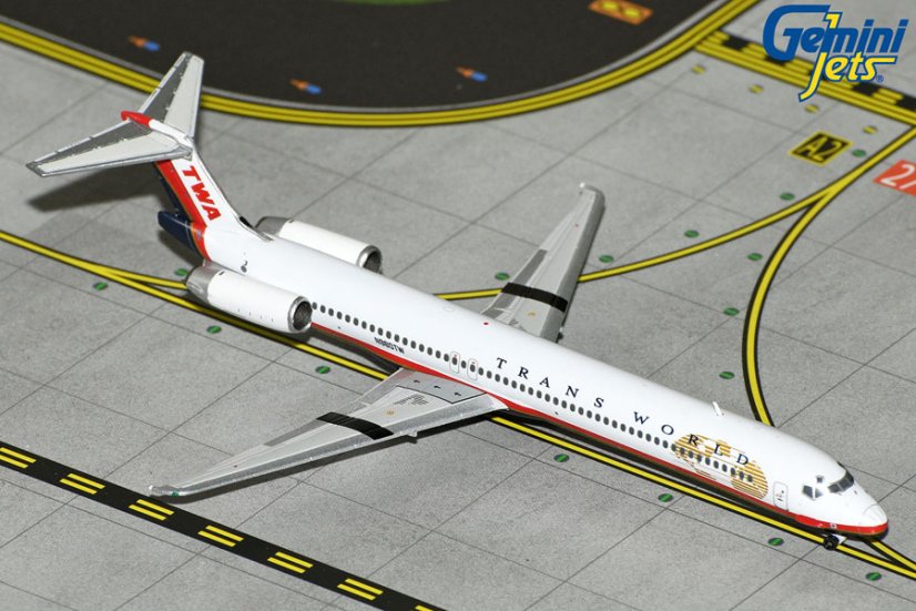 GJTWA1711 McDonnell Douglas MD82 TWA Trans World Airlines N960TW