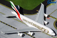GJUAE2051 Airbus A380 Emirates UAE 50th Anniversary A6 EVG