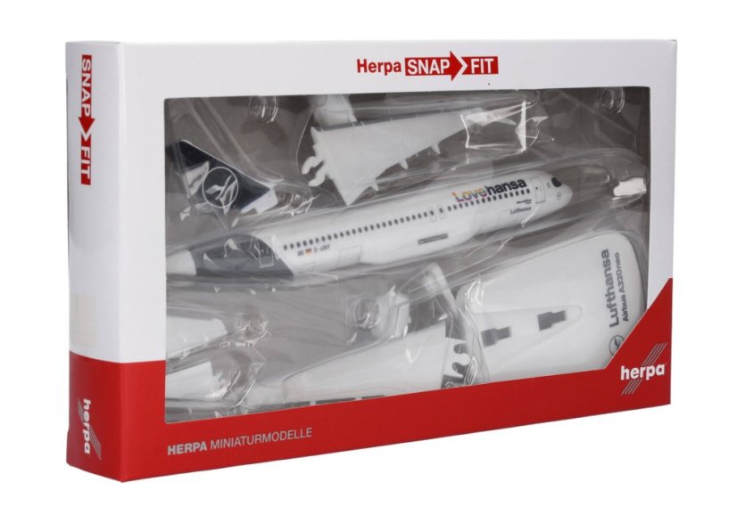 Airbus A320neo Lufthansa D-AINY "Lovehansa" livery;  1:200