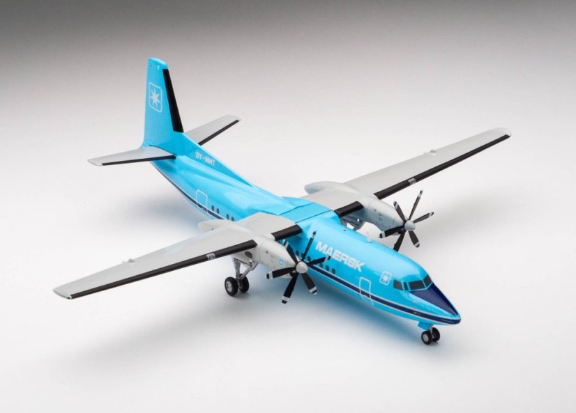Fokker 50 Maersk Air OY-MMT;  1:200